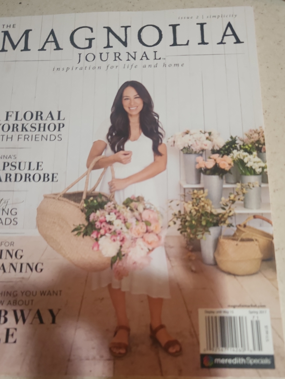 Magnolia Journal Magazine - White Cover with Floral Imagery Issue 2
